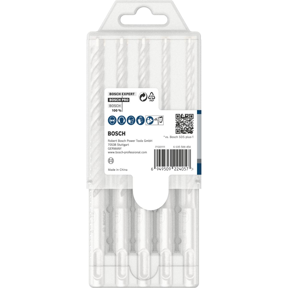 Bosch PRO SDS plus-5X Hammerbohrer 6/6/8/8/10 mm, 5-teiliges Set