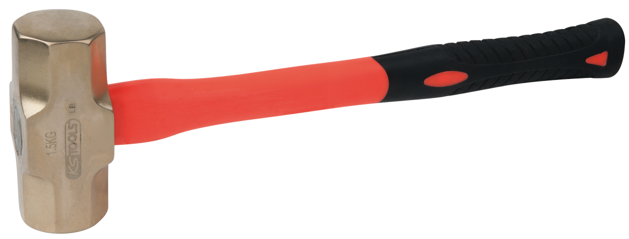 KS Tools BRONZEplus Minenhammer, mit Fiberglasstiel