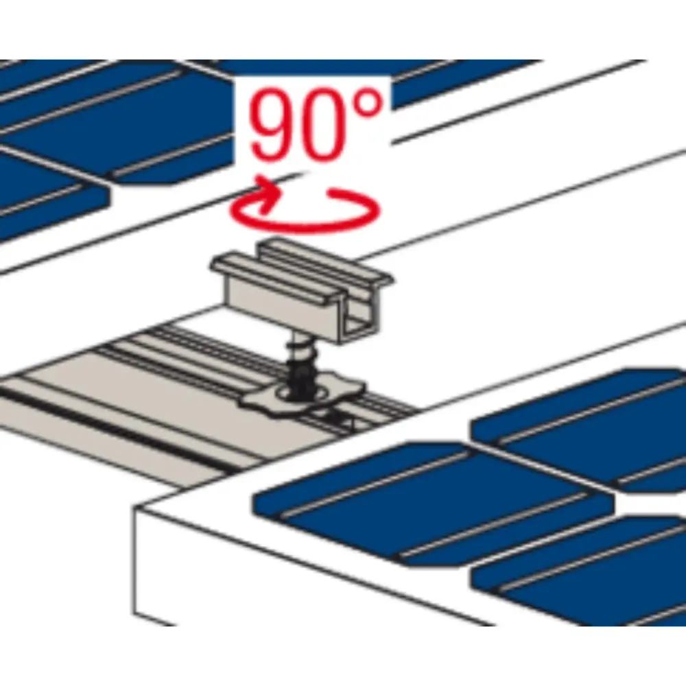 Fischer Mittelklemme vormontiert PM C 28-34 Aluminium