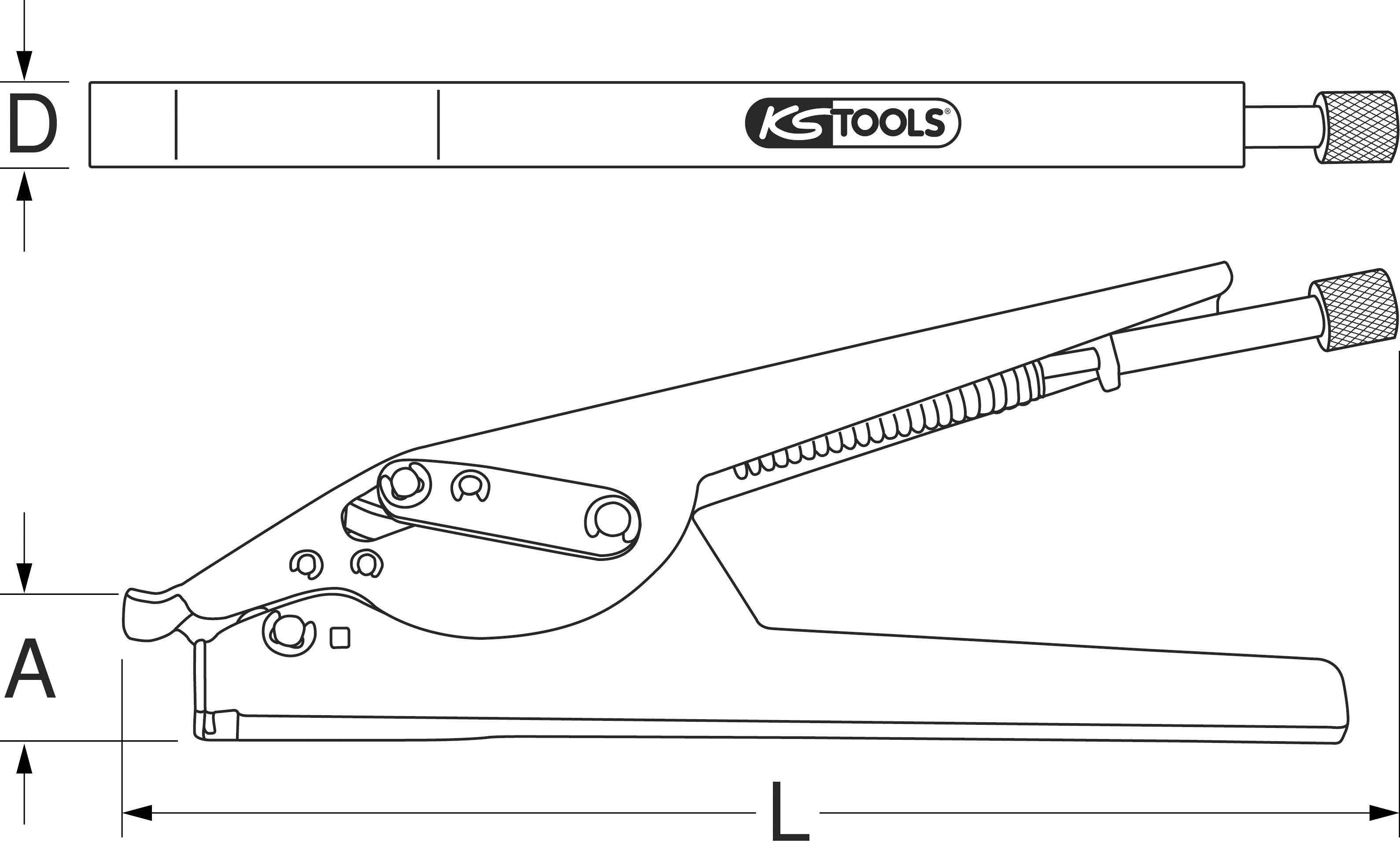 KS Tools Kabelbinder-Pistole, 2,4 - 13 mm