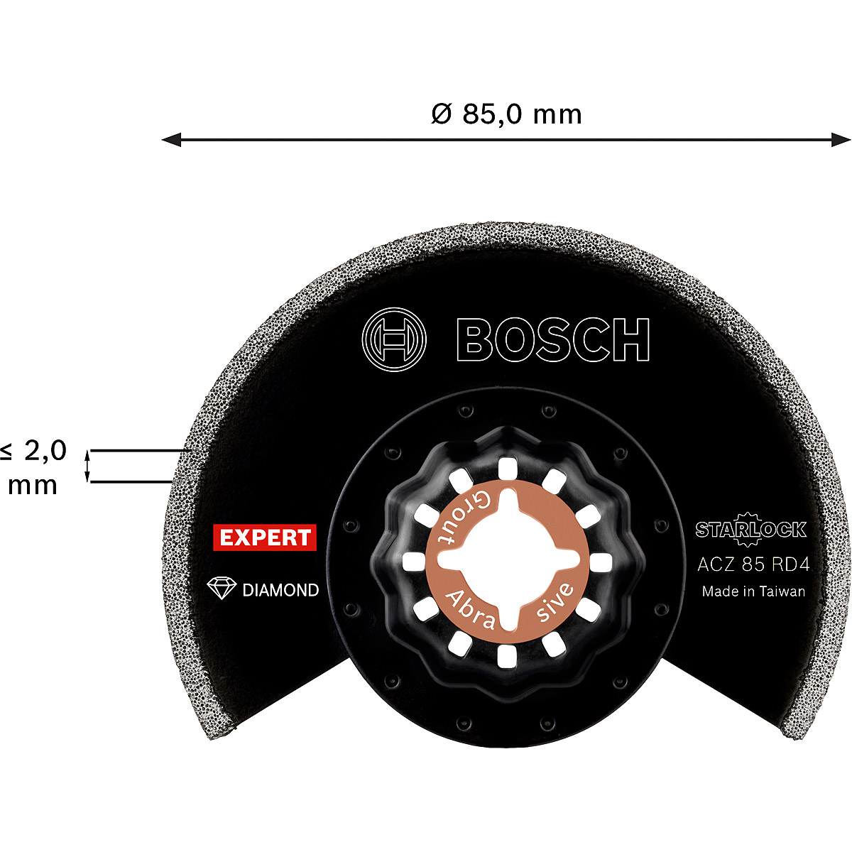 Bosch EXPERT Diamant Segmentsägeblatt ACZ85RD4 1St E