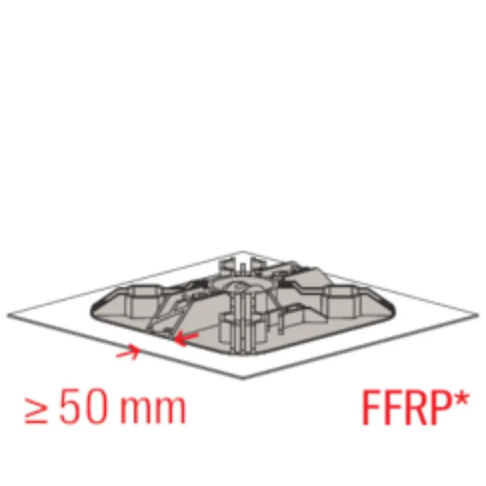 Fischer Flachdachfuß FFRB standard