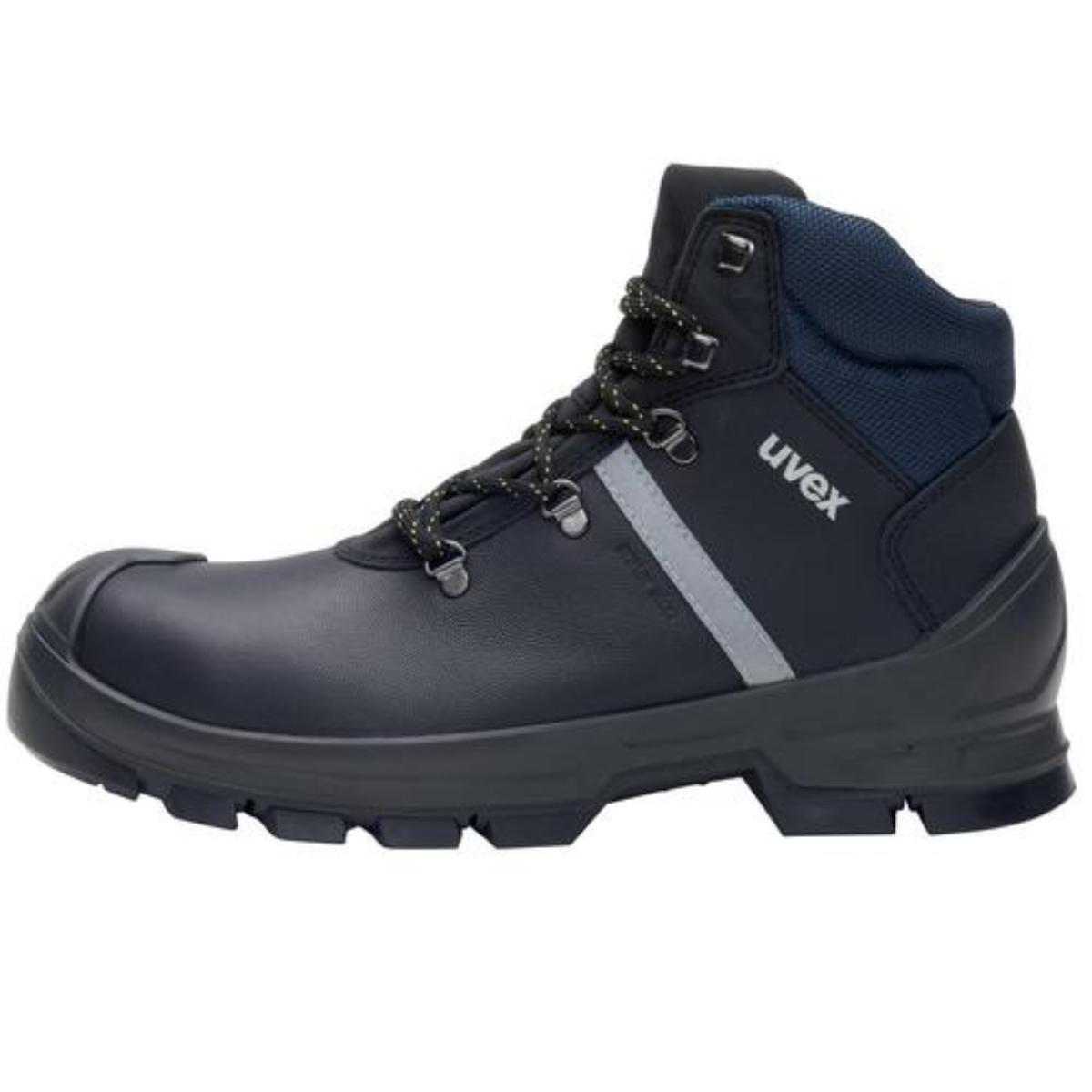uvex 2 construction Sicherheitsschuh Stiefel S3, schwarz/blau