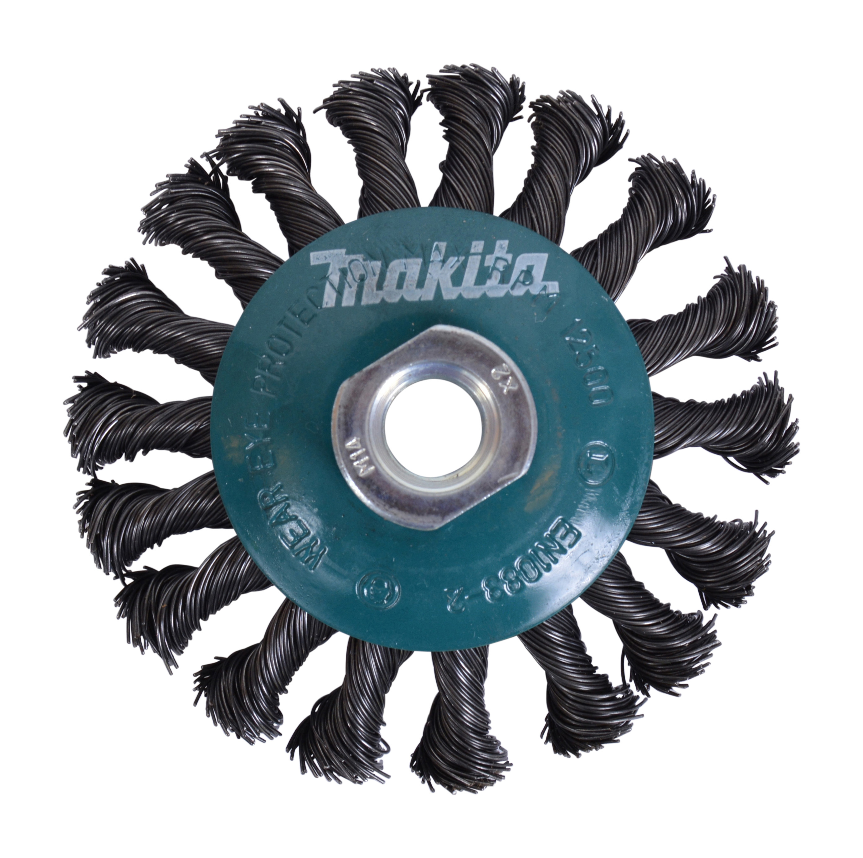 Makita Kegelbürste, 100 mm - gezopft - verzinkter Stahl - M14 - D-39861