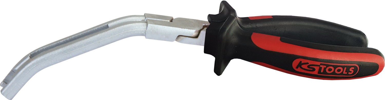 KS Tools Glühkerzenstecker-Zange, abgewinkelt, 235mm