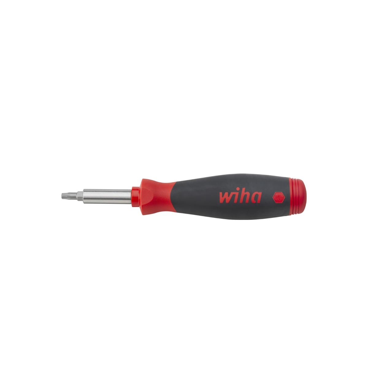 Wiha Schraubendreher mit Bit Magazin PocketMax magnetisch gemischt mit 8 Bits, 1/4 zoll