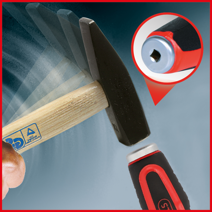KS Tools ERGOTORQUE®max Schlagkappen-Schraubendreher-Satz, 13-tlg