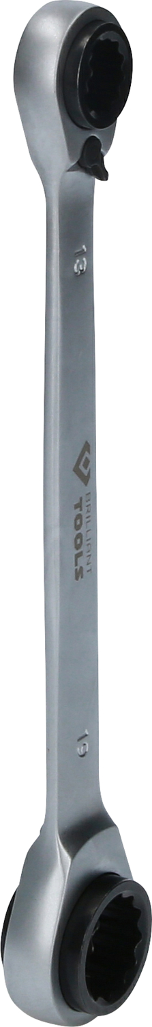 Brilliant Tools 4 in 1, Doppel-Ratschenringschlüssel, 10 x 13, 17 x 19 mm - BT013901
