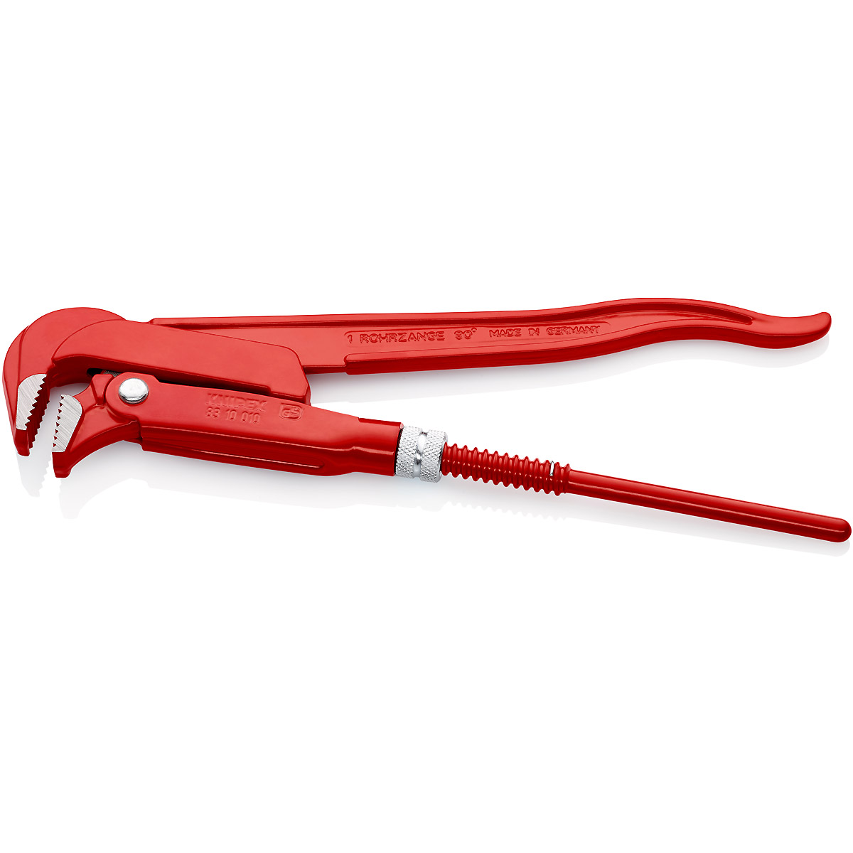 KNIPEX Rohrzange 90° 310 mm rot pulverbeschichtet