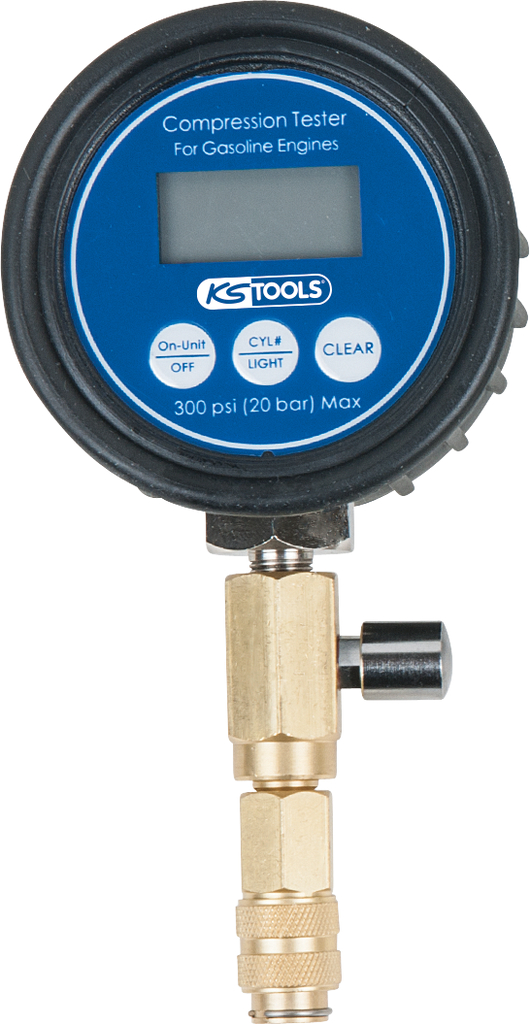 KS Tools Kompressionsmanometer 0-20 bar