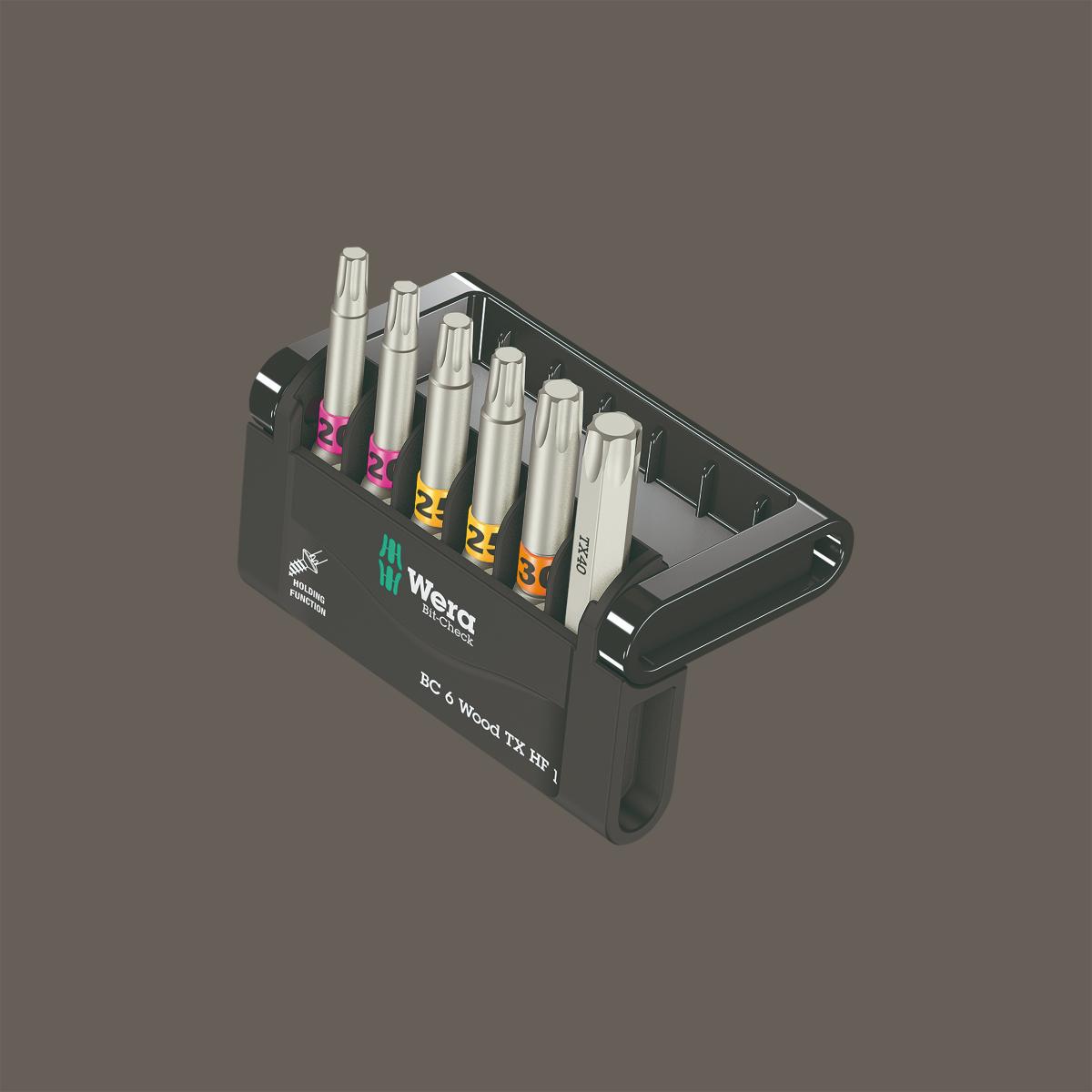 Wera Bit-Check Wood TORX HF 1 SB, 6-teilig