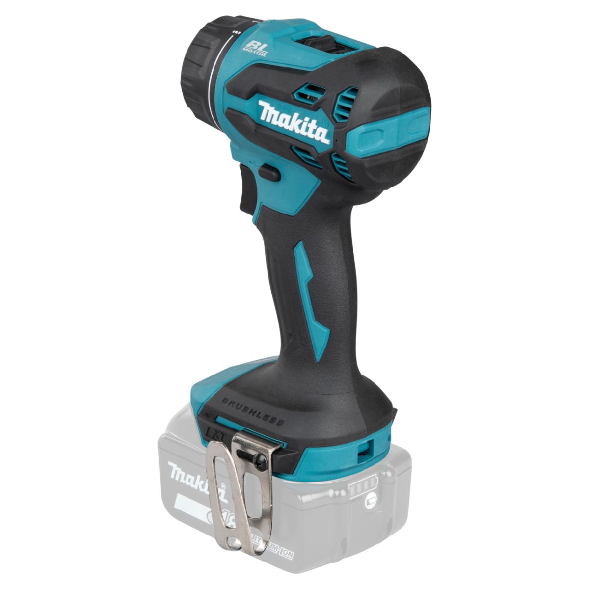 Makita Akku-Bohrschrauber mit Wechselkopfsystem mit 1x Bohrfutter 13 mm LXT 18V - DDF491Z