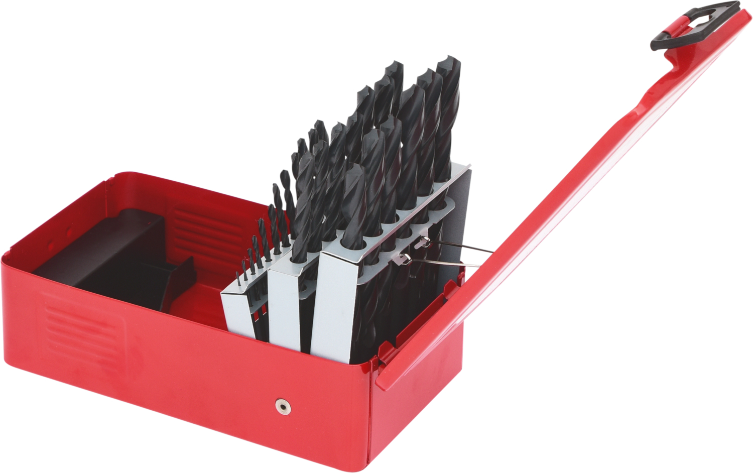 KS Tools HSS-R Spiralbohrer-Satz, Stahlblechkassette, 25-tlg, 1-13mm