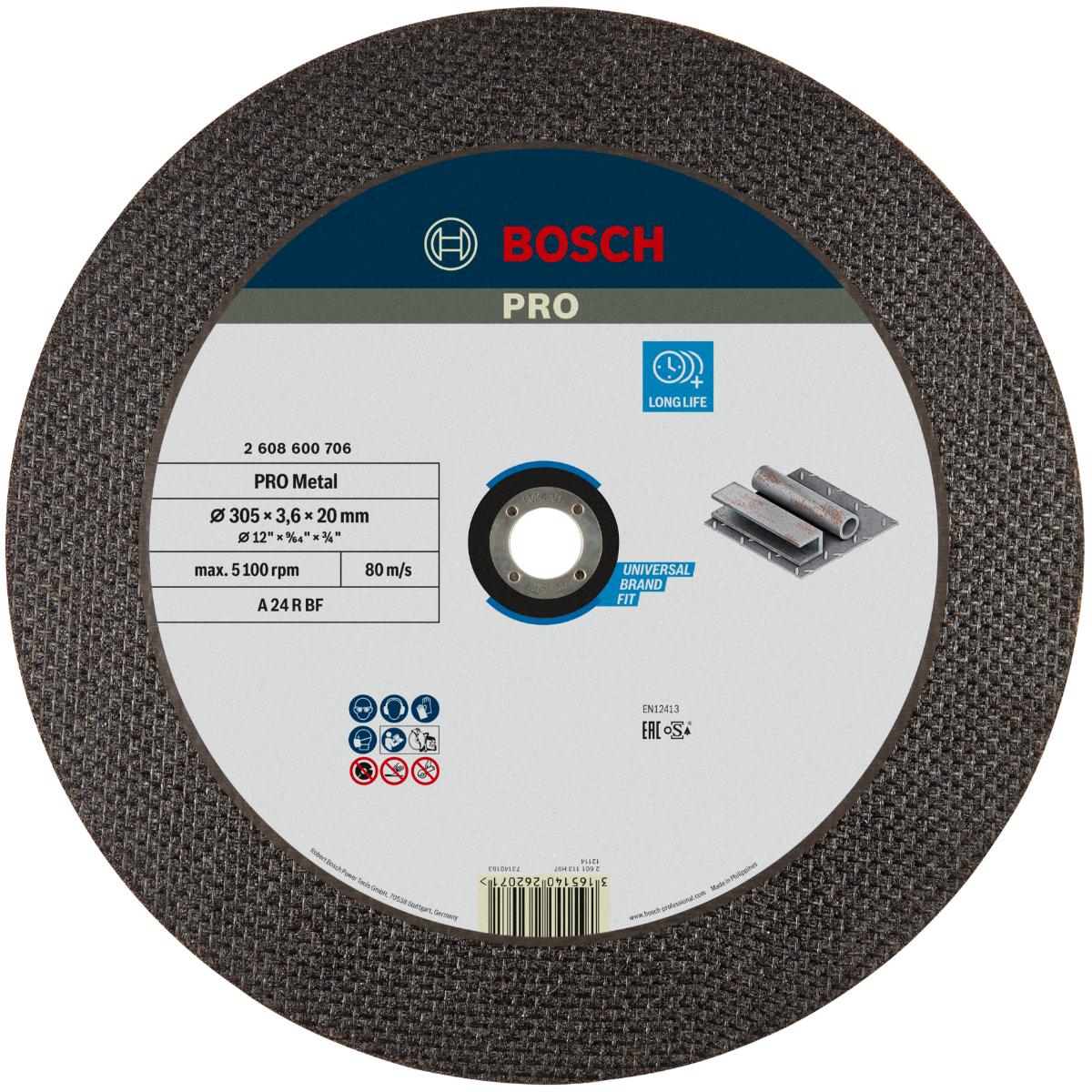 Bosch PRO Trennscheibe gerade Expert for Metal A 24 R BF