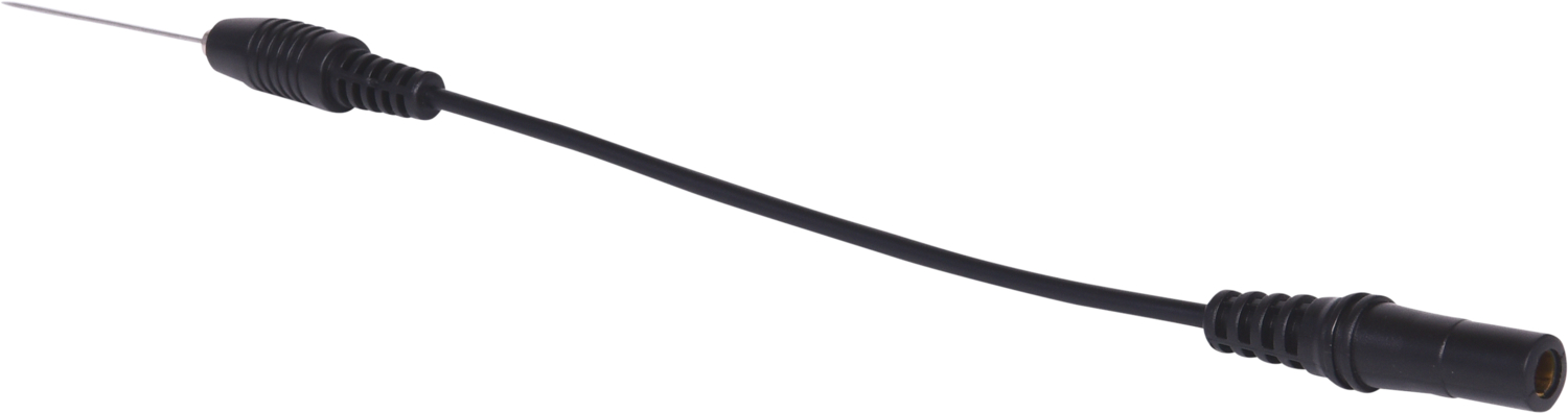 KS Tools 4,0 mm Eingangsbuchse auf nadelförmige Prüfspitze, schwarz