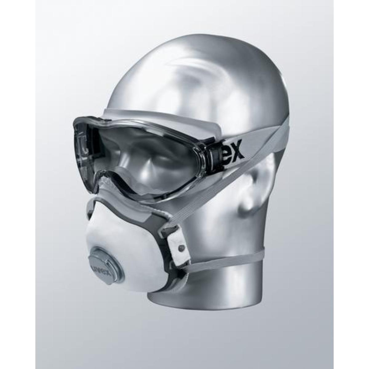 uvex Vollsichtbrille ultrasonic schwarz, grau