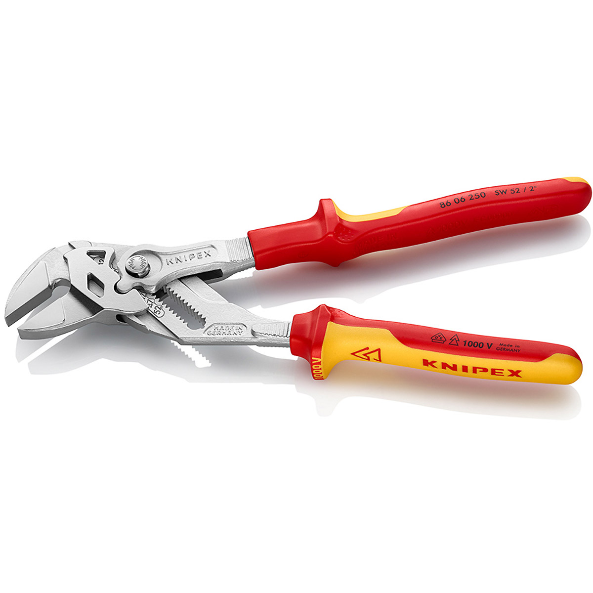 KNIPEX Zangenschlüssel verchromt isoliert, VDE-geprüft