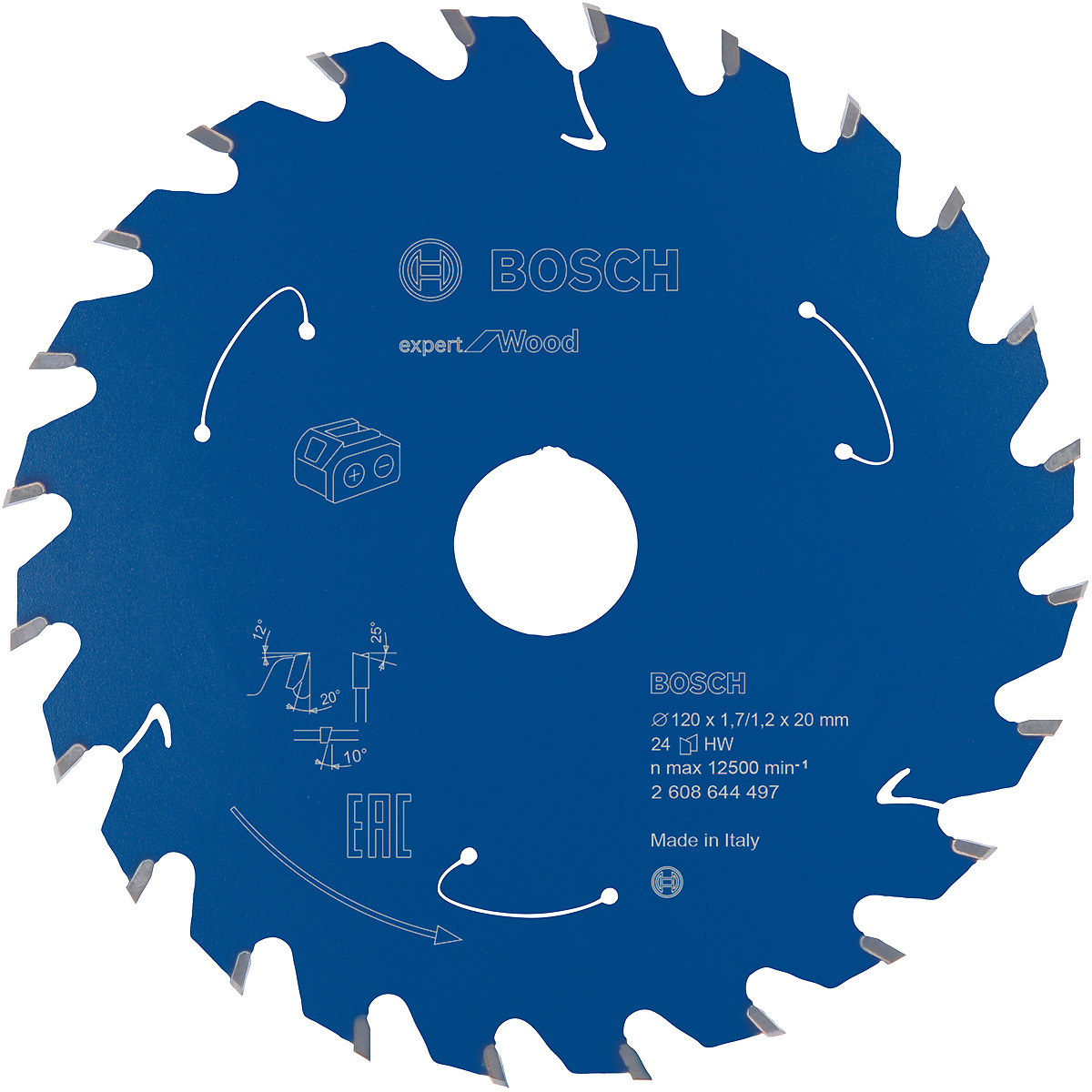Bosch Akku-Kreissägeblatt Expert for Wood ø 120 mm