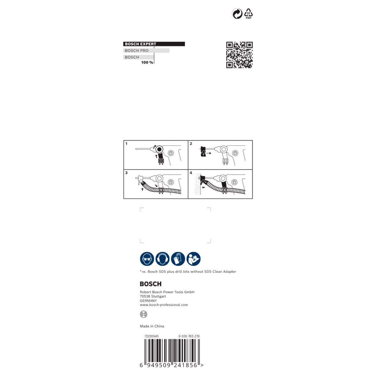 Bosch EXPERT SDS Clean Adapter zum Bohren