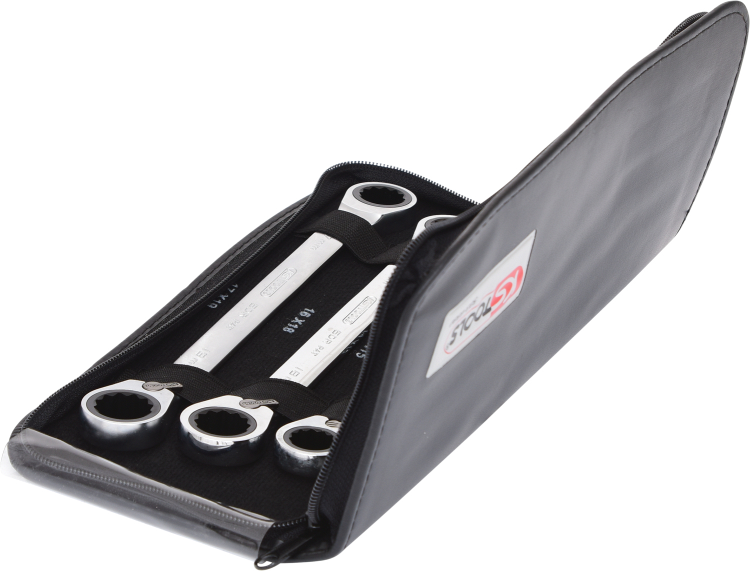 KS Tools GEARplus Doppel-Ratschenringschlüssel-Satz,umschaltbar,6-tlg