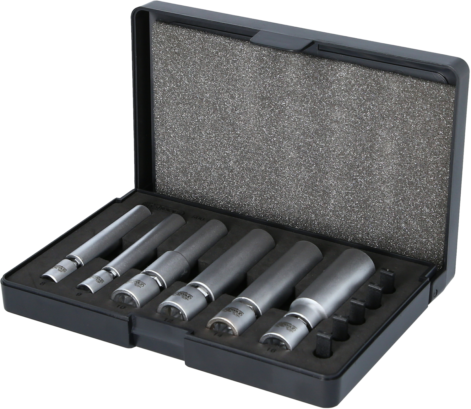 KS Tools 1/4" + 3/8" Spezial-Glüh- und Zündkerzen-Stecknuss-Satz mit Gelenk, 11-tlg