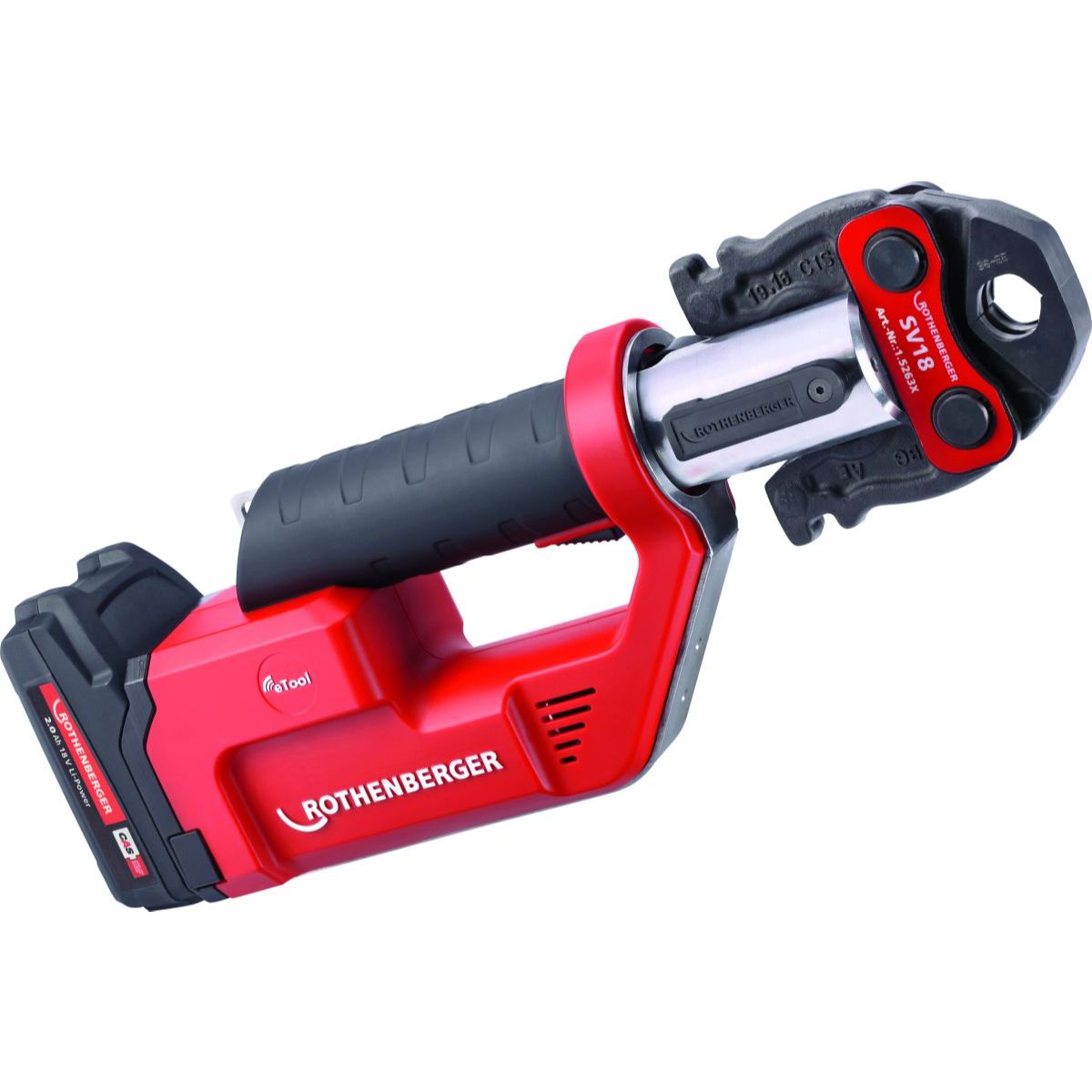 Rothenberger ROMAX COMPACT TT EU im ROCASE mit 1x2Ah Akku, Ladegerät EU