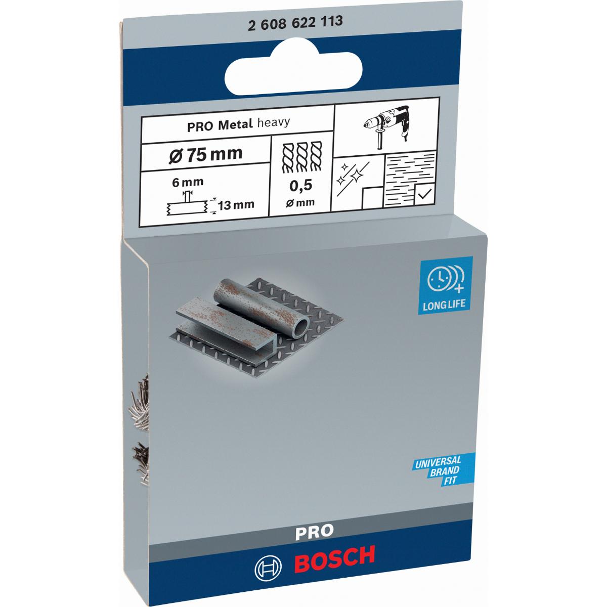 Bosch PRO Scheibenbürste, gezopft, 75 mm, 4500 U/ min