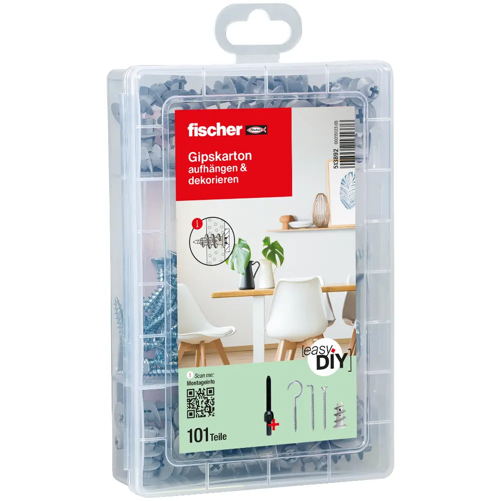 Fischer EasyDIY Box Gipskarton (101 Teile)