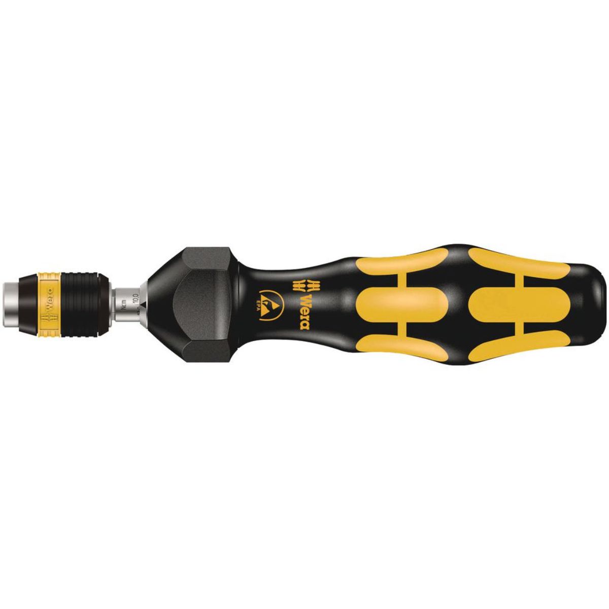Wera Serie 7400 ESD Kraftform Drehmomentschraubendreher + Rapidaptor Schnellwechselfutter