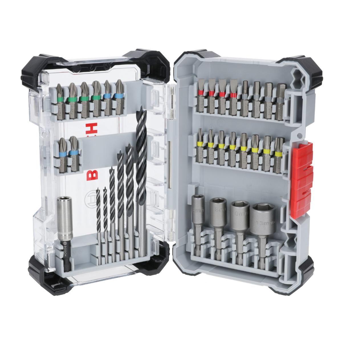 Bosch Extra Hard Schrauberbit‑ und PRO Wood Bohrer-Set, 35‑teiliges Set