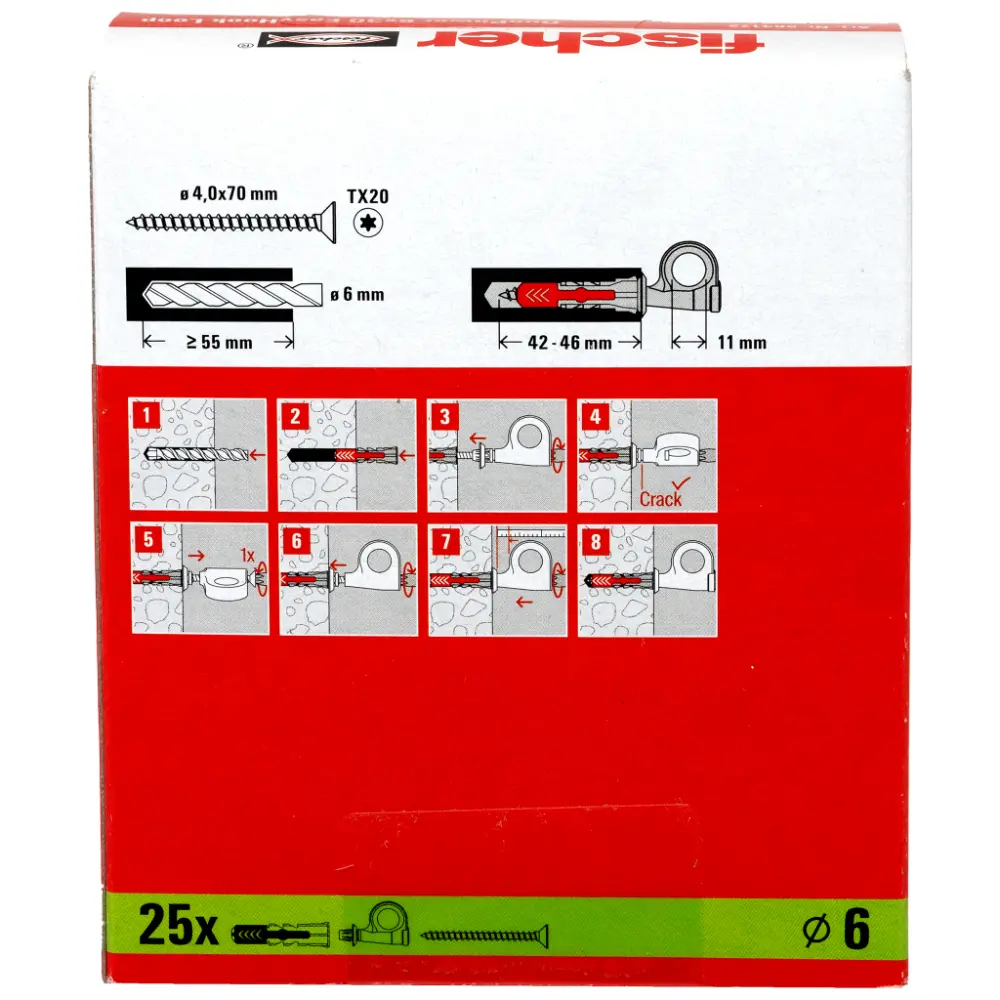 Fischer EasyHook Loop Universaldübel DuoPower 6x30