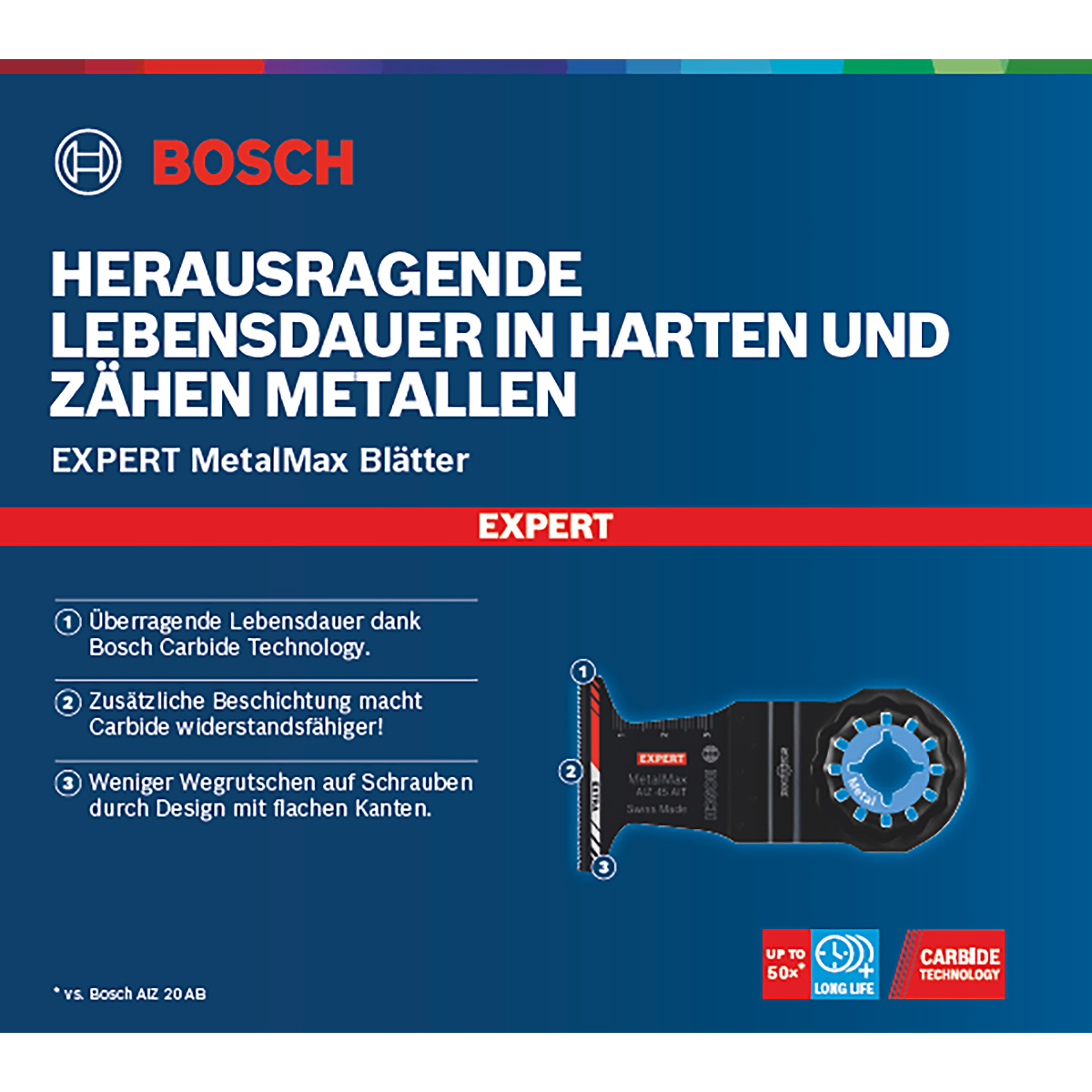 Bosch EXPERT Tauchsägeblatt Metal AIZ45AIT 1St EXPE