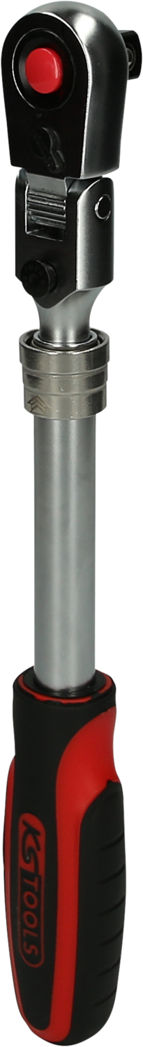 KS Tools 1/2" SlimPOWER Teleskop-Gelenk-Umschaltknarre, 72 Zahn