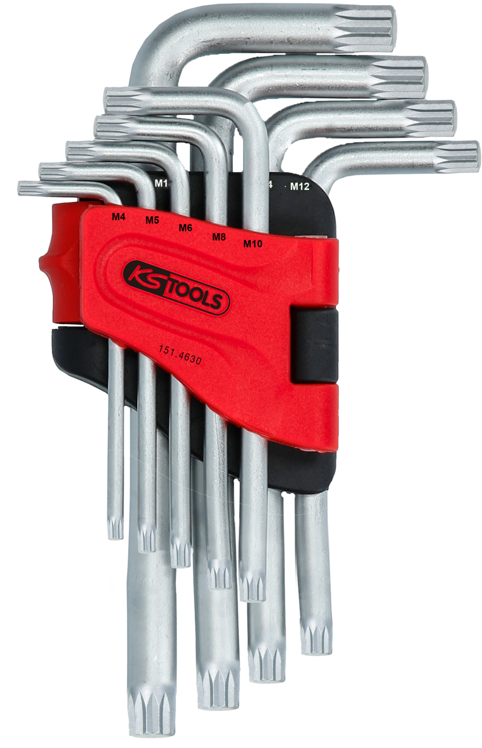 KS Tools XZN-Winkelstiftschlüssel-Satz, kurz, 9-tlg