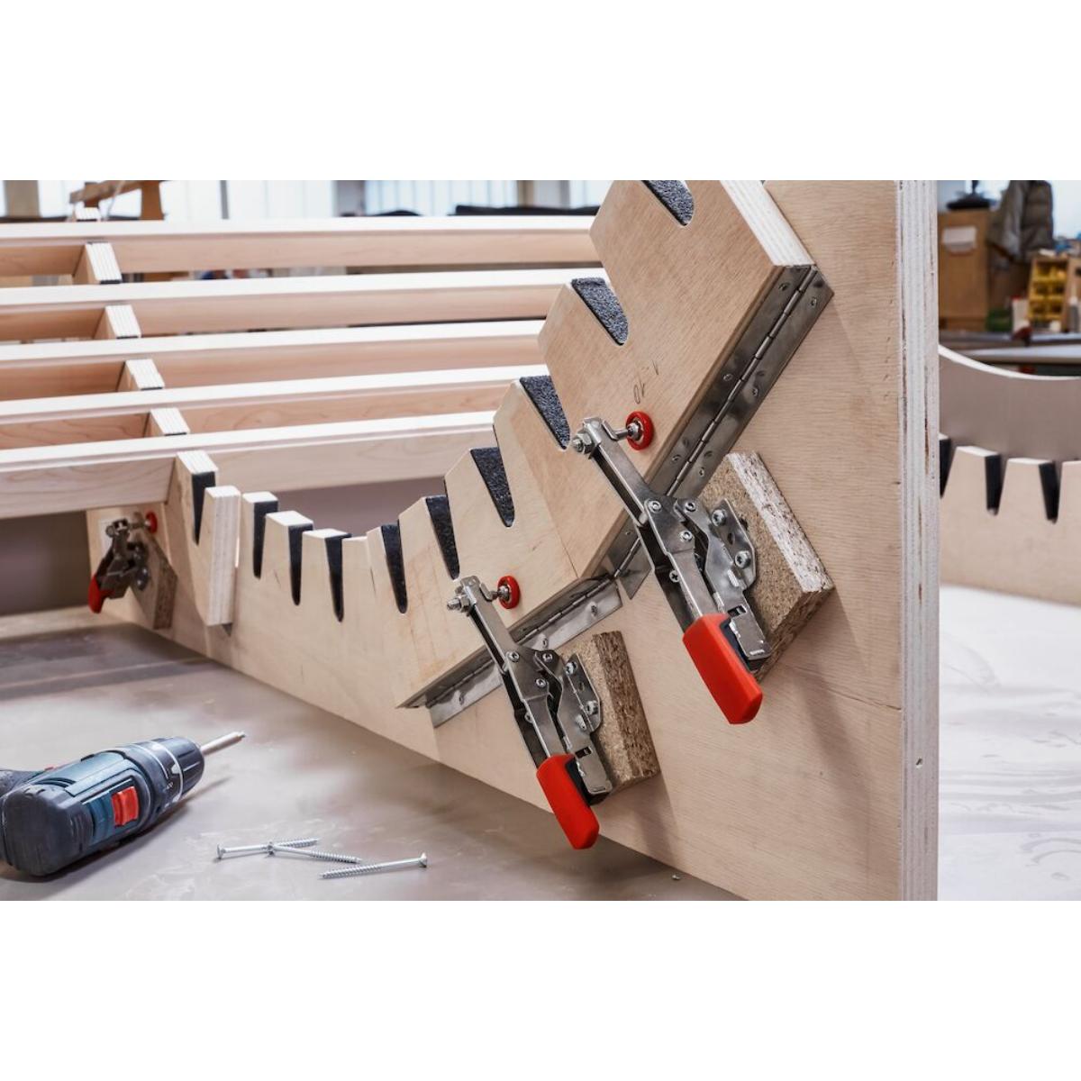 Bessey Waagrechtspanner mit offenem Arm und waagrechter Grundplatte STC-HH