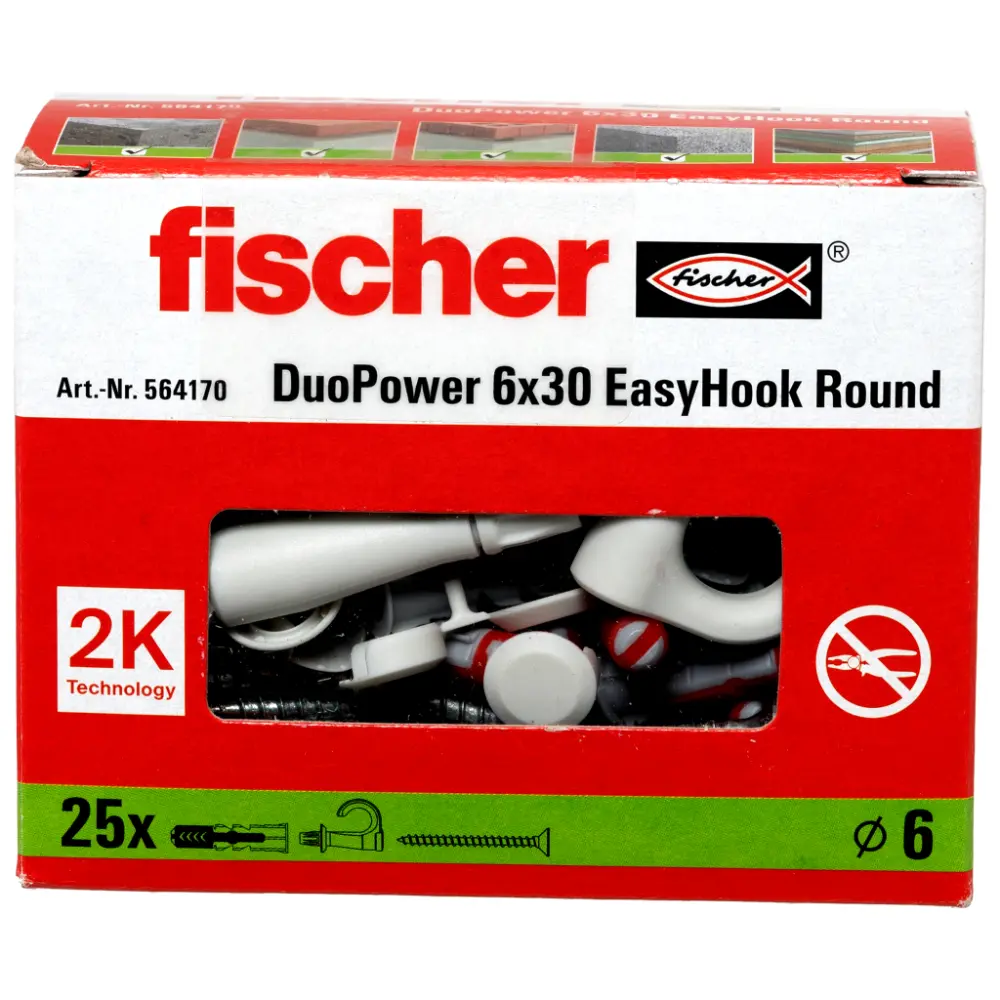 Fischer EasyHook Round Universaldübel DuoPower 6x30