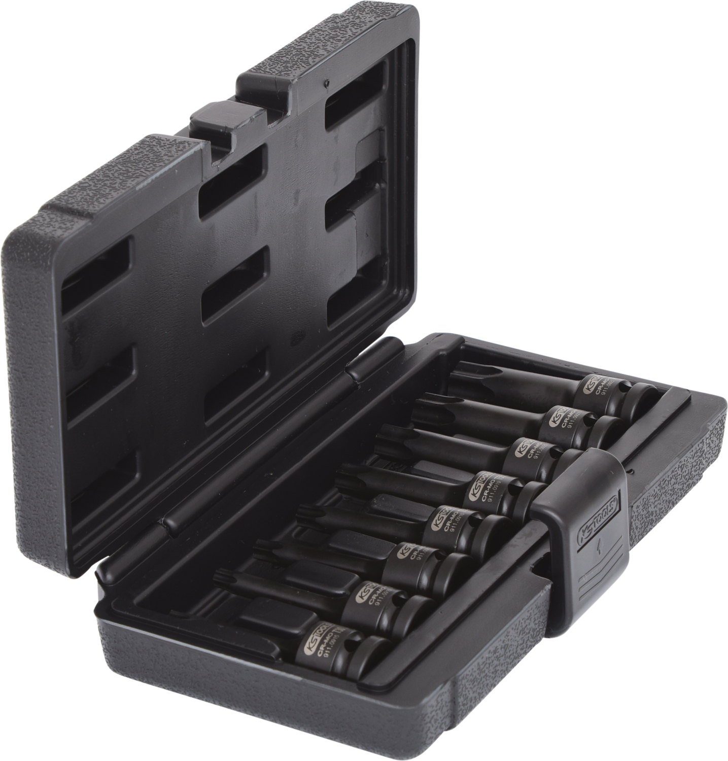 KS Tools 1/2" Kraft-Bit-Stecknuss-Satz Torx, 8-tlg, T30-T80, lang