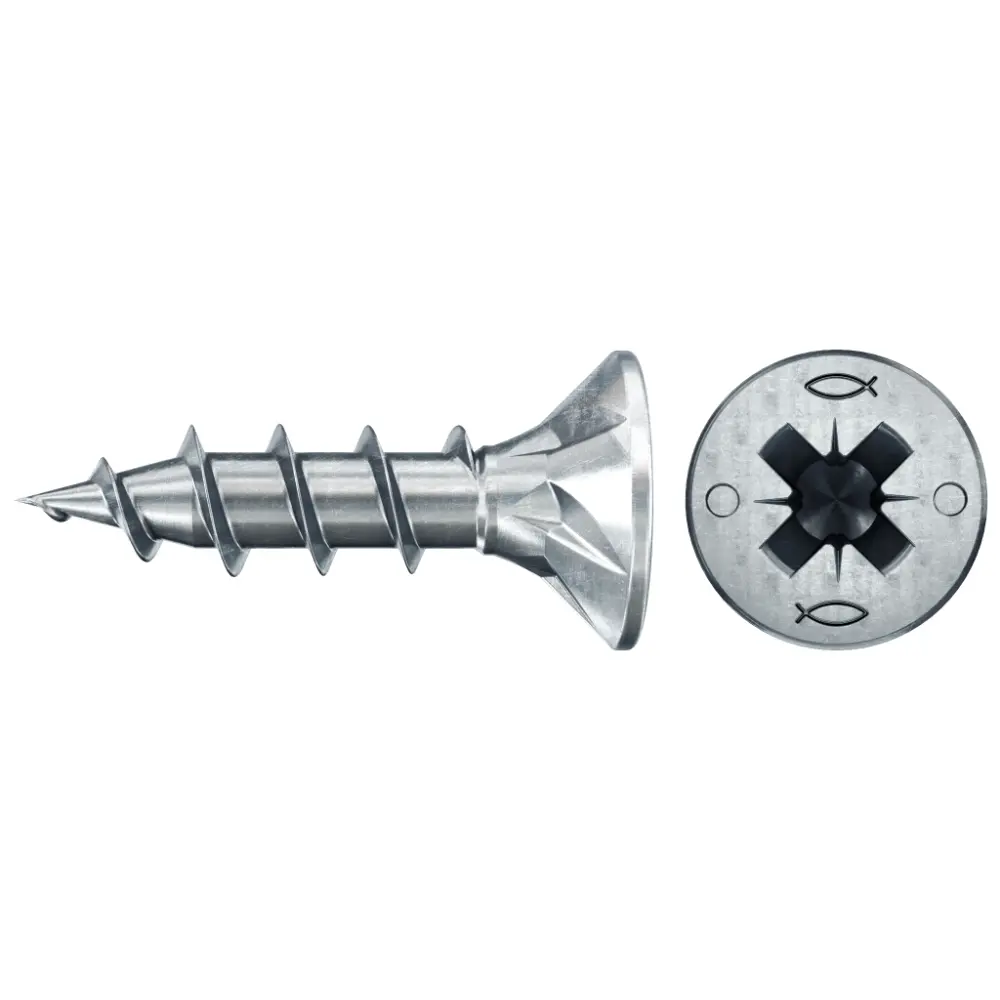 Fischer Spanplattenschraube 4,0x16 PowerFast FPF II CZF BC, Senkkopf, Kreuzschlitz PZ, Vollgewinde