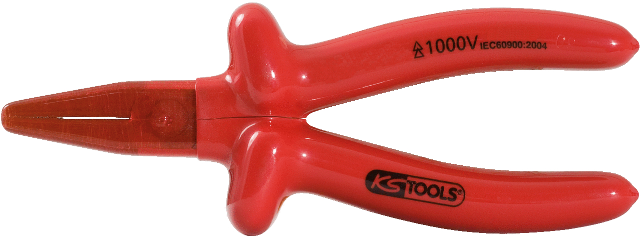KS Tools 1000V Flachzange, beschichteter Arbeitskopf, 160mm