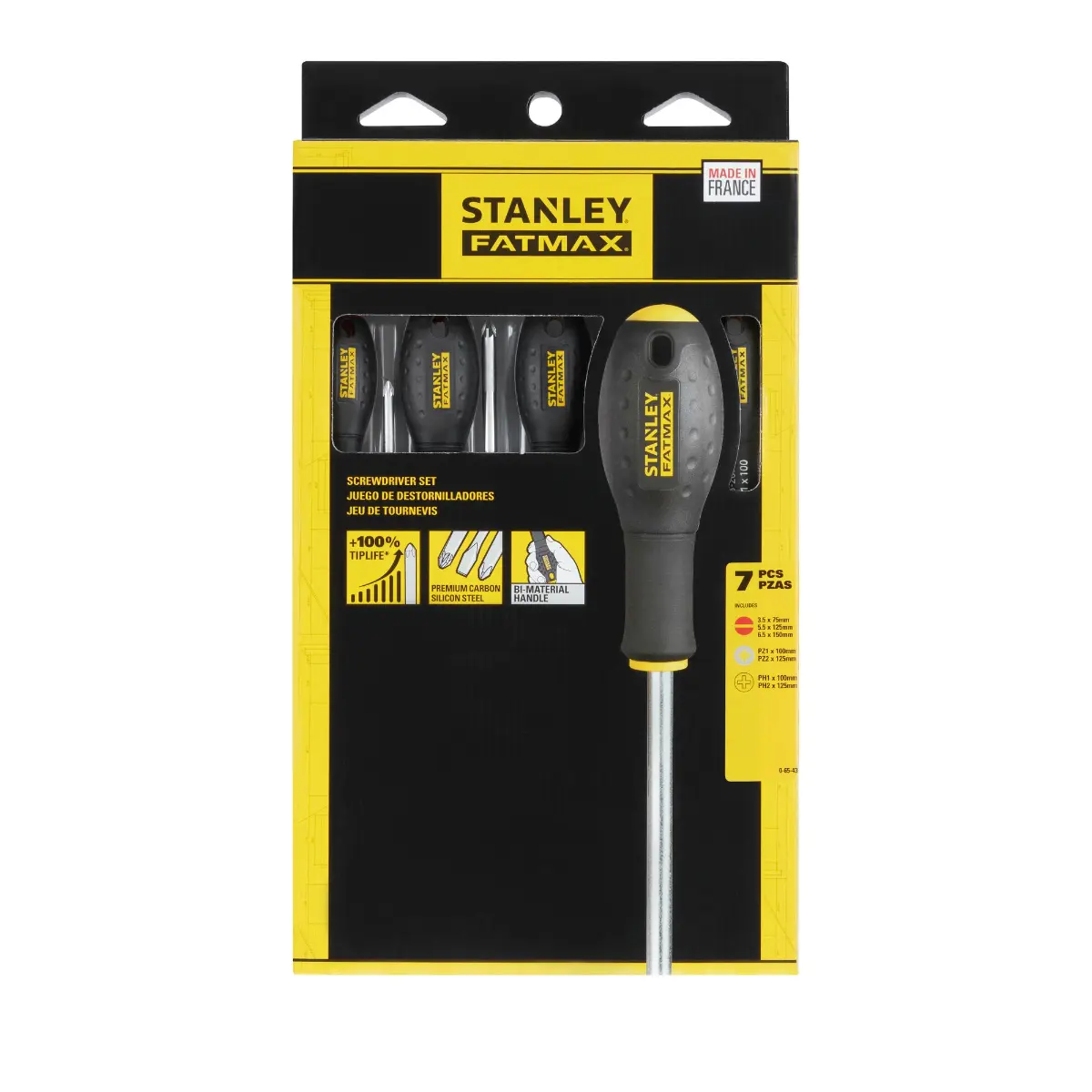 STANLEY FATMAX Schraubendreher-Set 7-teilig Schl. Phillips Pozidriv Qualitätsstahl