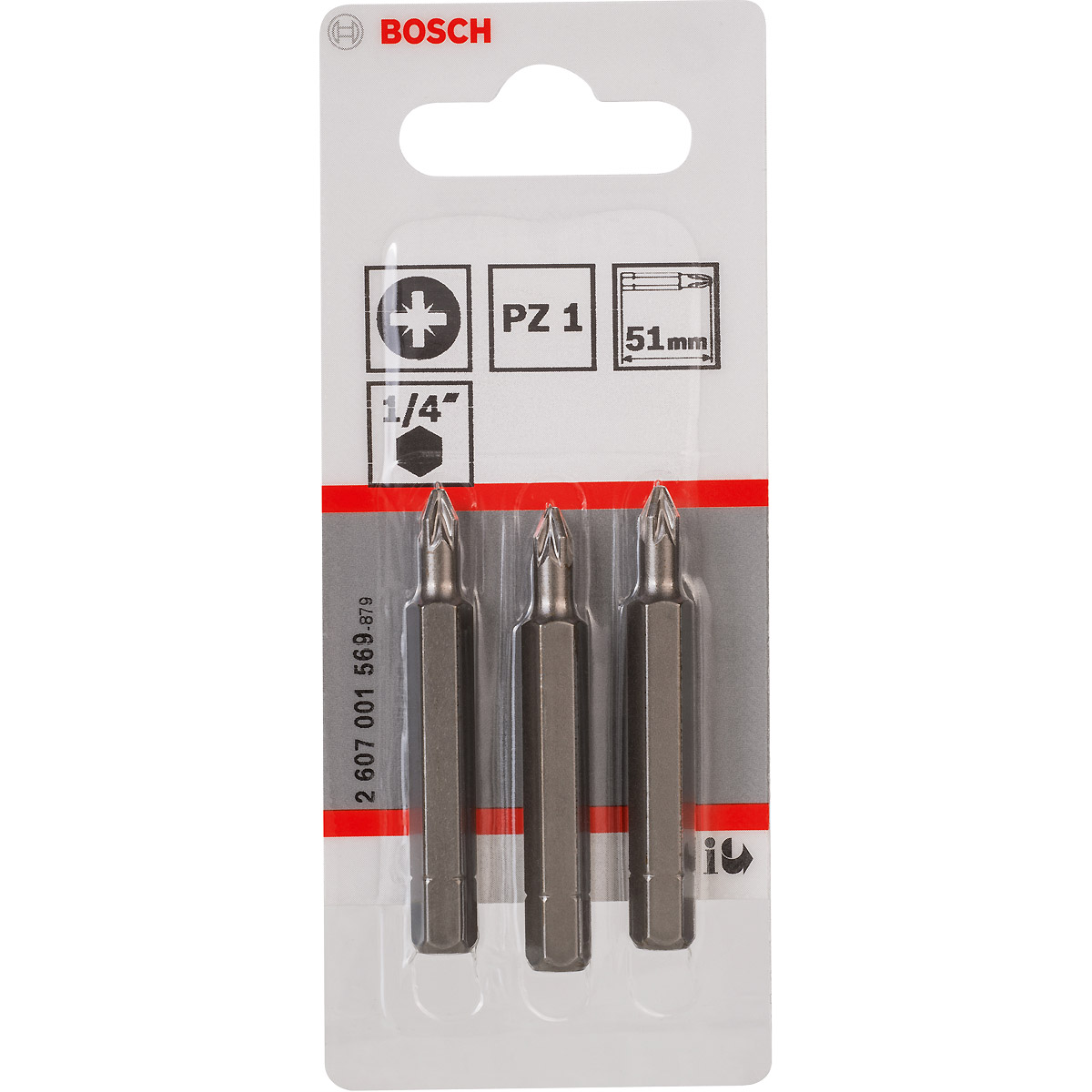 Bosch Schrauberbit Extra-Hart, Kreuzschlitz PZ1