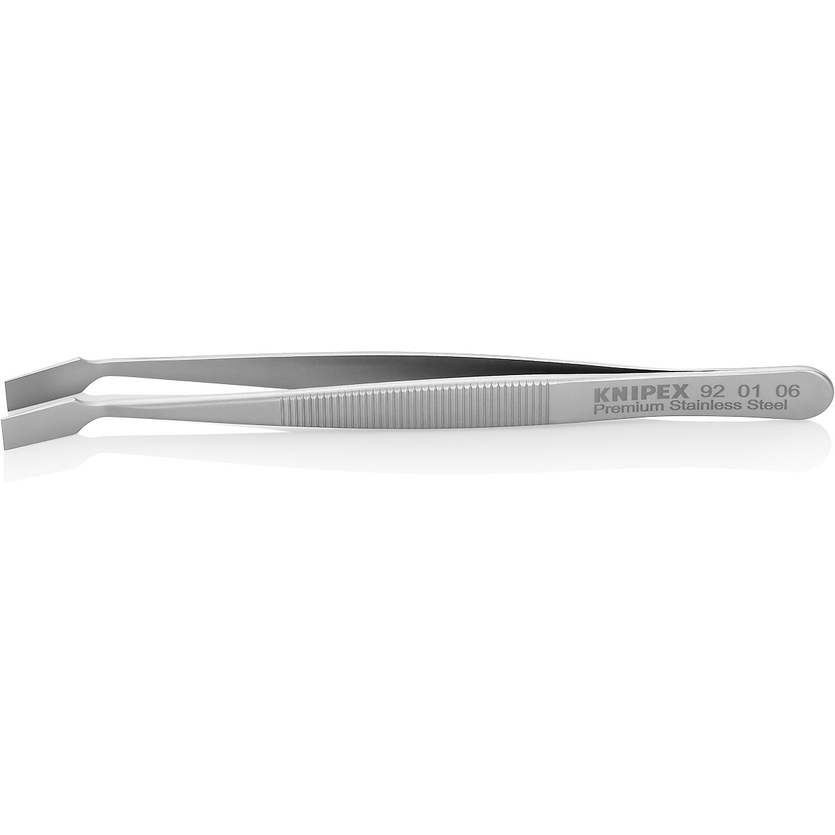 KNIPEX Universalpinzette Edelstahl geriffelt angewinkelt