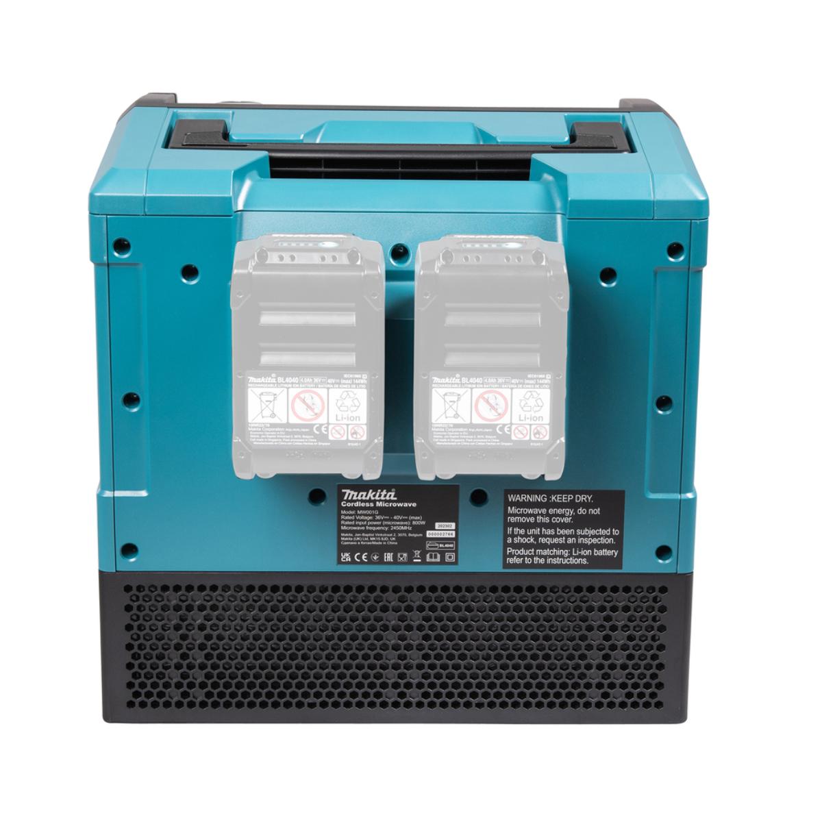 Makita Akku-Mikrowelle 40V max. - 350/500 W - 8 l - MW001GZ