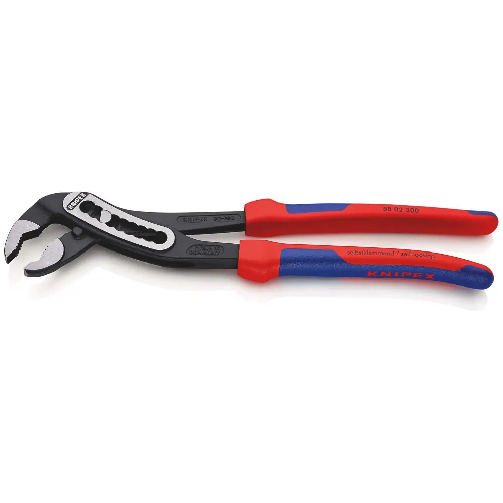 KNIPEX Alligator Wasserpumpenzange mit Mehrkomponenten-Hüllen schwarz atramentiert 300 mm