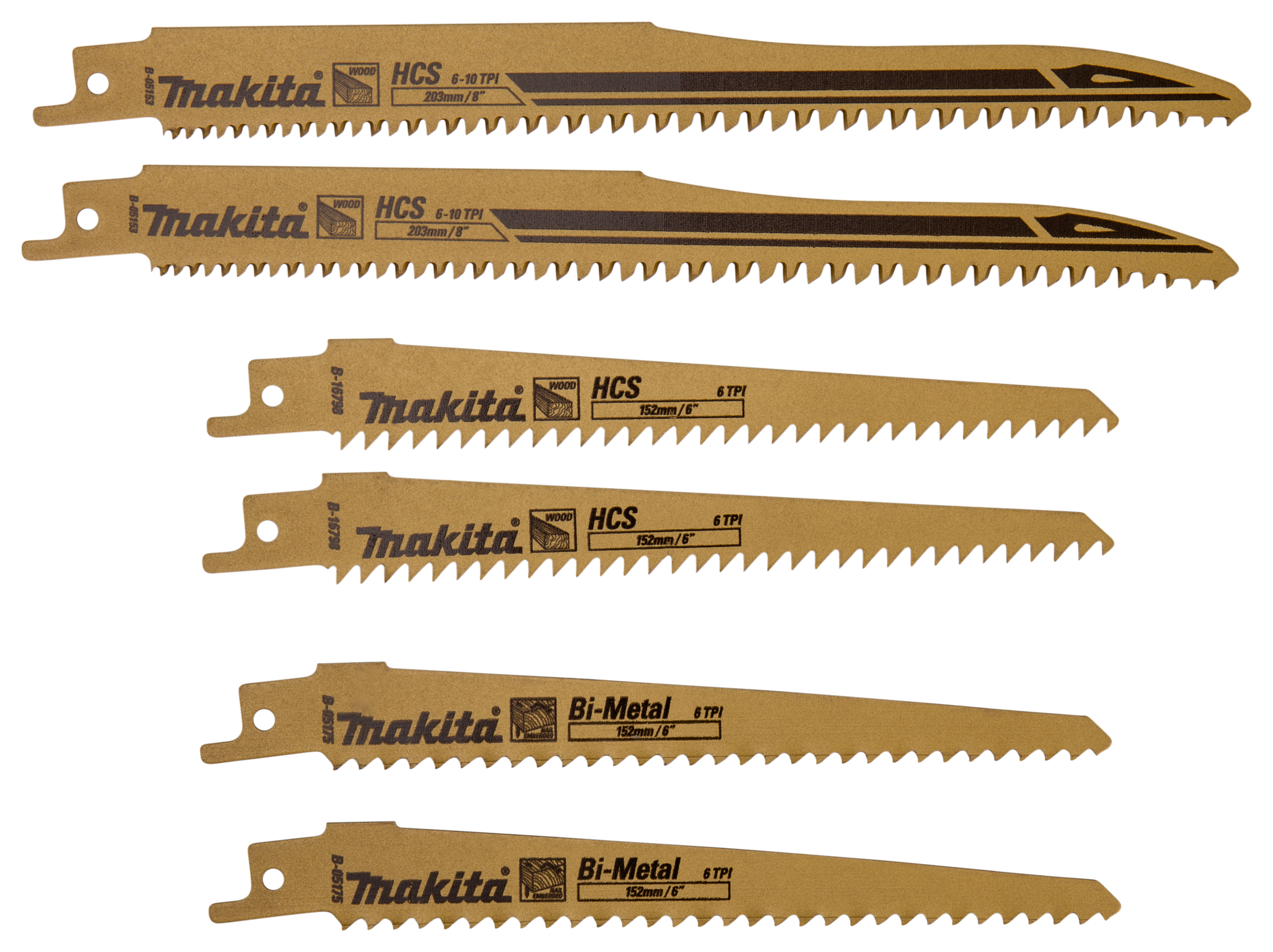 Makita Reciprosägeblatt Sortiment A - B-44432