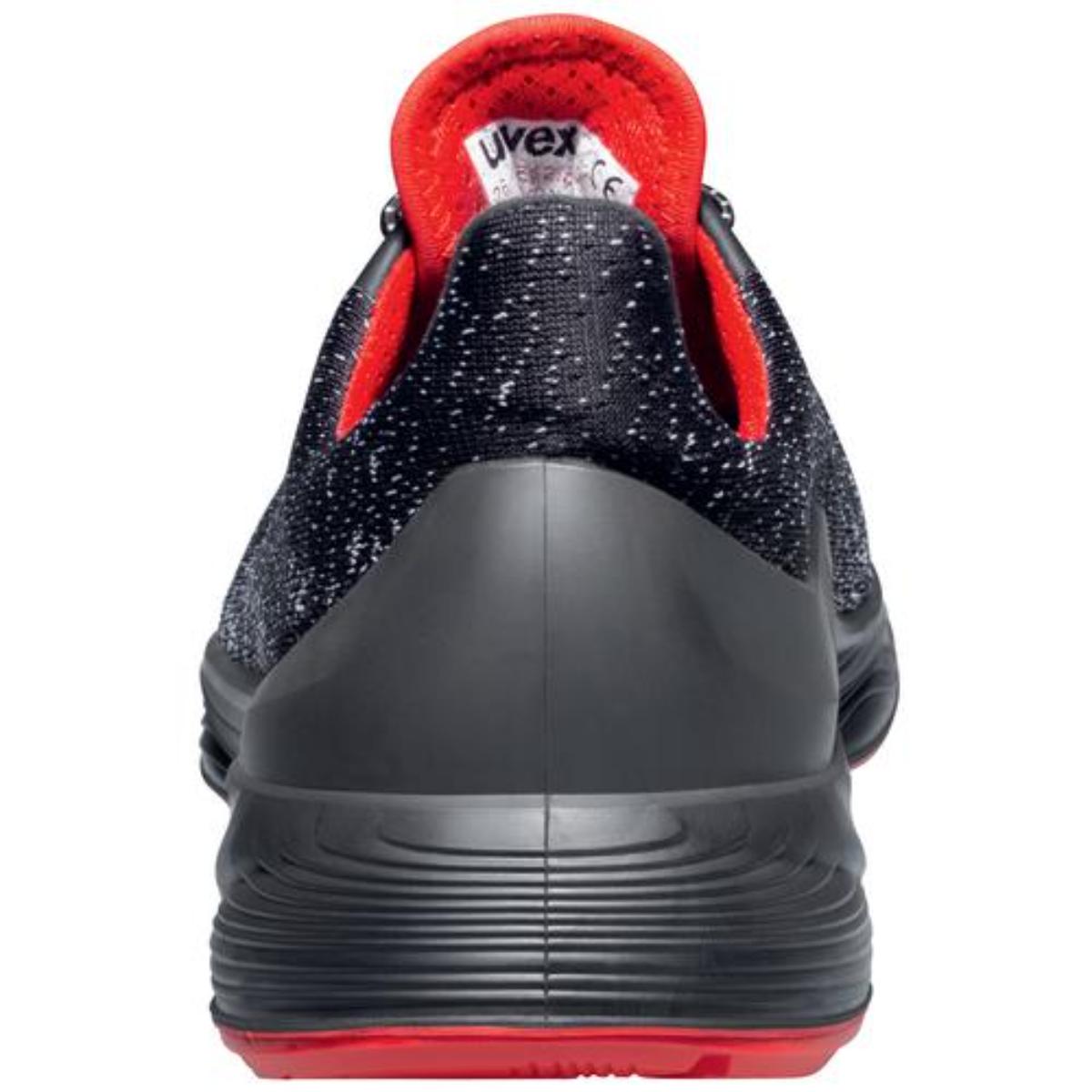 uvex 1 G2 Sicherheitsschuh Halbschuhe S1, schwarz/rot