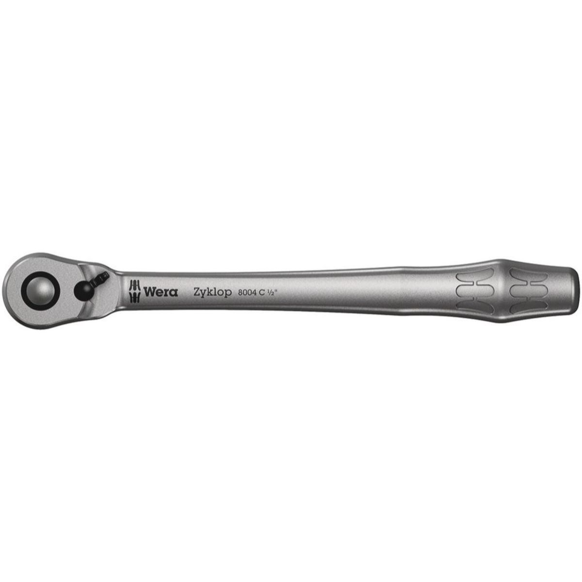Wera 8004 C Zyklop Metal-Knarre mit Umschalthebel mit 1/2"-Antrieb