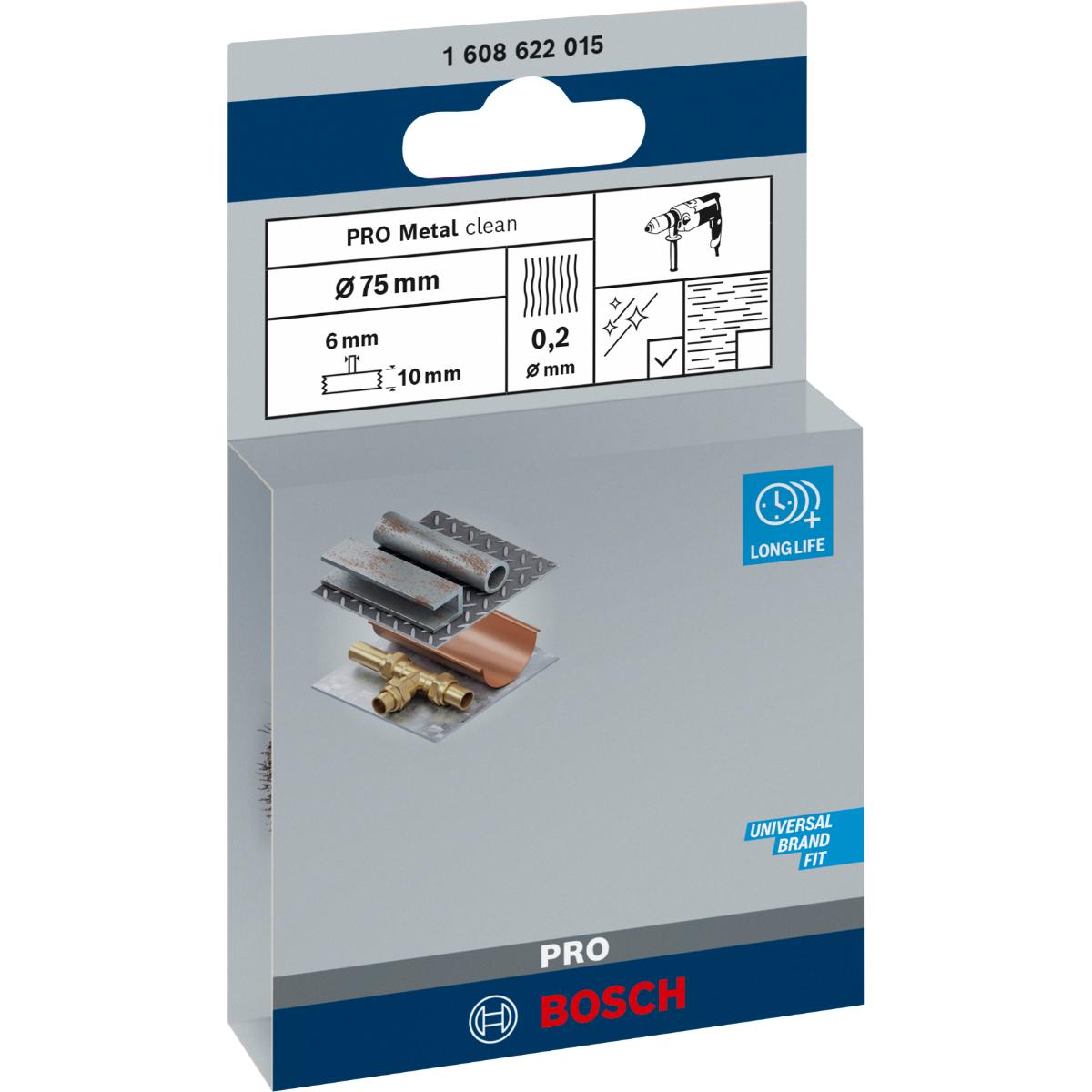 Bosch PRO Scheibenbürste, gewellt, 4500 U/min, 0,2mm Drahtstärke