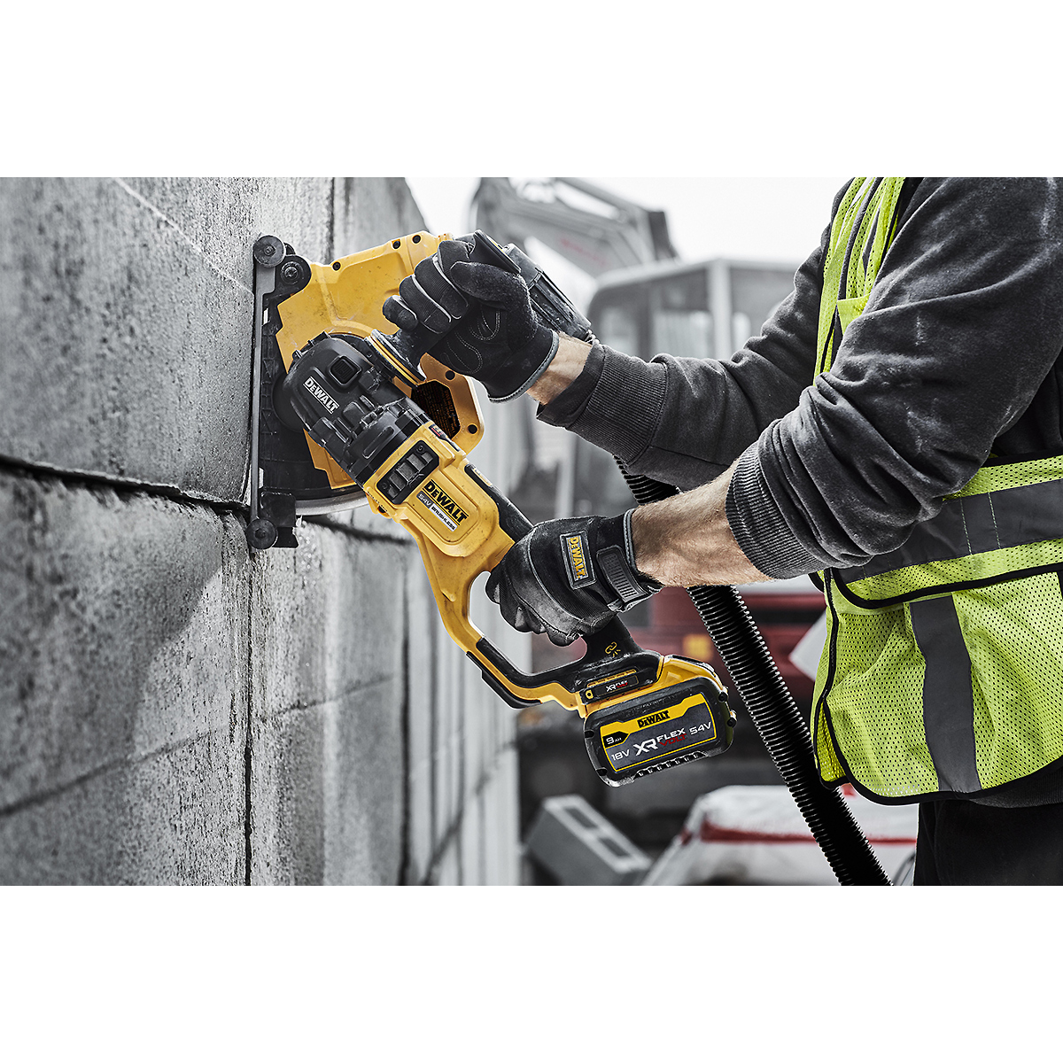DEWALT XR FLEXVOLT Akku-Winkelschleifer 54V 230mm Basisversion in Transportkoffer