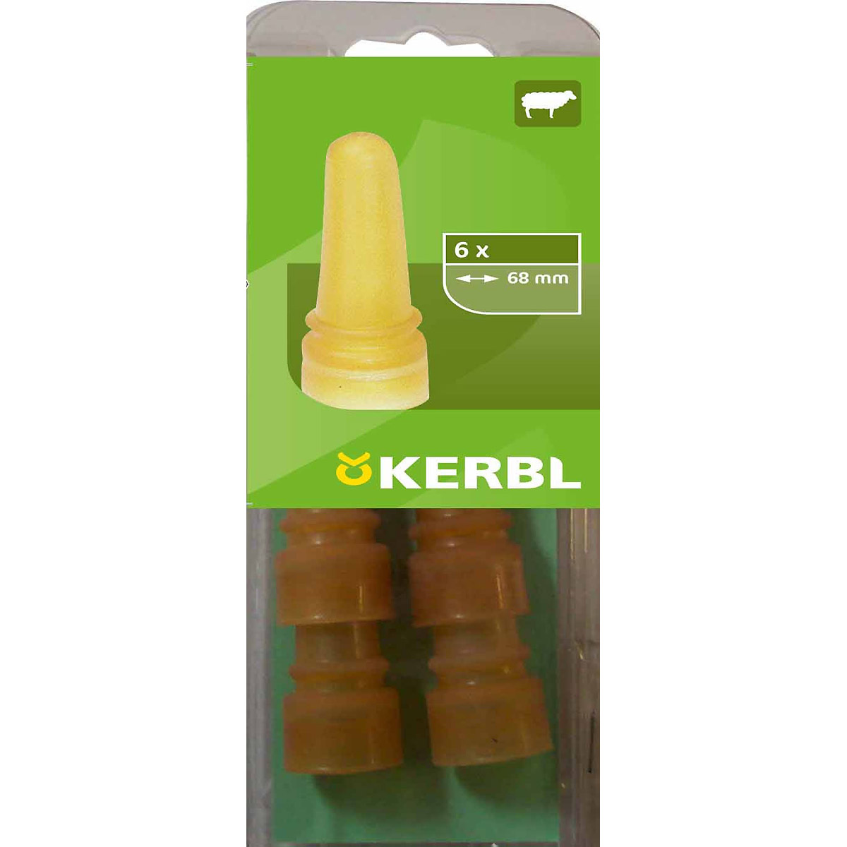 Kerbl Ersatzsauger für Eimer 271, 272, 273 6er Pack